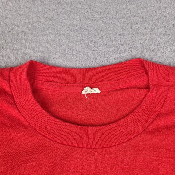 Vintage 1982 Electricians Excuse T-Shirt Mens Medium Red Single Stitch USA Made - Picture 5 of 16